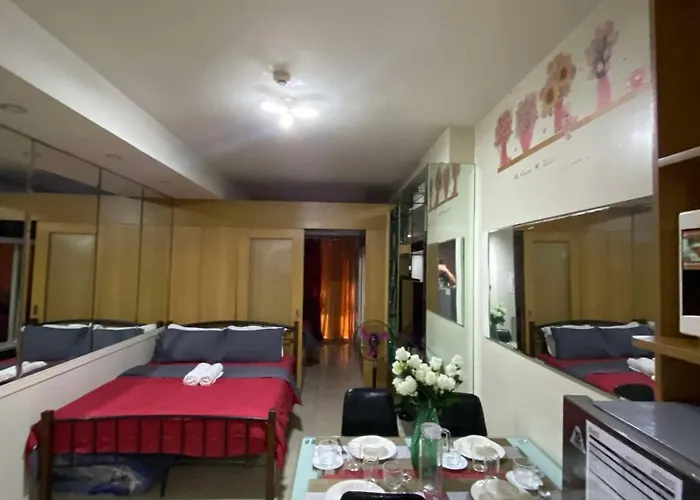 257-1br 2 Queen Size Bed 1sofa Bed 1 Extra Matress * Manila